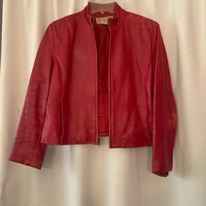 Small red leathery jacket